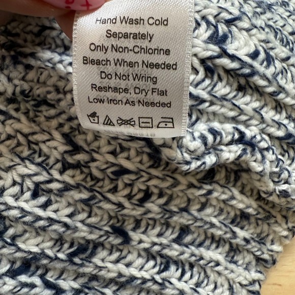 Coldwater Creek Sweater Womens Blue Wool Knit Oversized Pullover - Large (14) - Picture 10 of 14